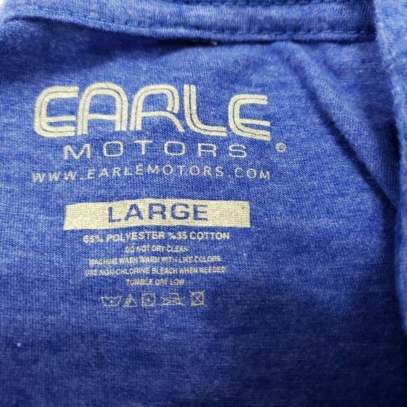 Earle Motors Shirt Size Large Mens Motorcycle Used - Picture 6 of 6